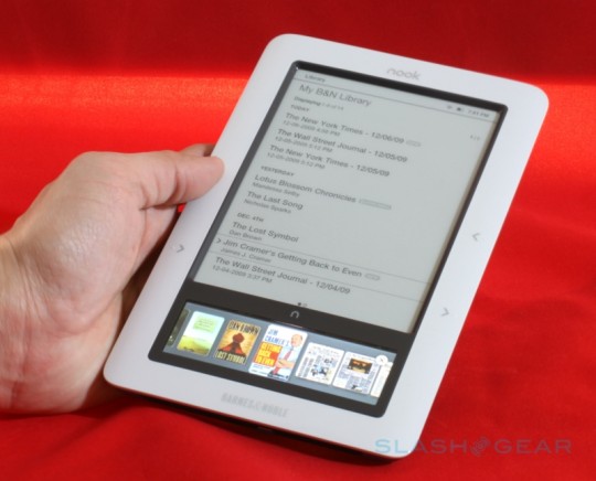 Barnes & Noble nook v1.2 firmware out: “noticeably faster”