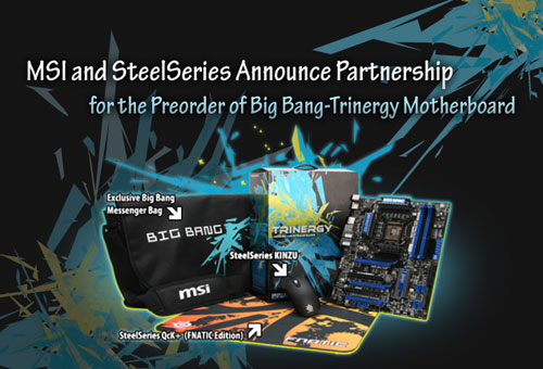 MSI announces special Big Bang Trinergy mainboard with SteelSeries msibigbangsteelseries sg
