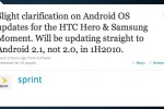 Sprint HTC Hero & Samsung Moment jumping to Android 2.1 in 1H 2010