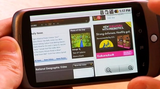 nexus one flash 10.1 preview