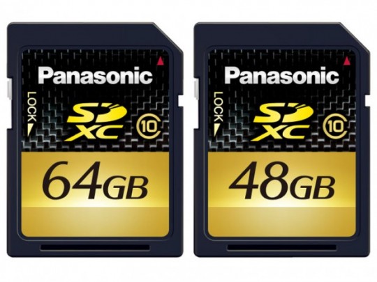 panasonic sdxc 48gb 64gb 540x405