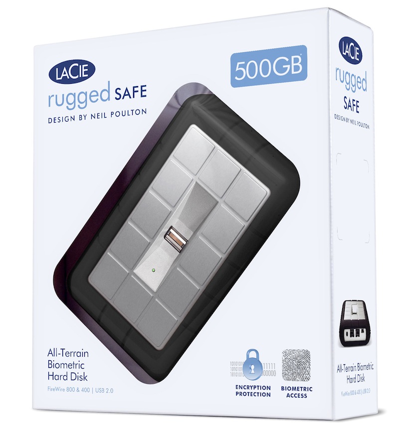 LaCie Rugged Safe Biometric Portable HDD SlashGear