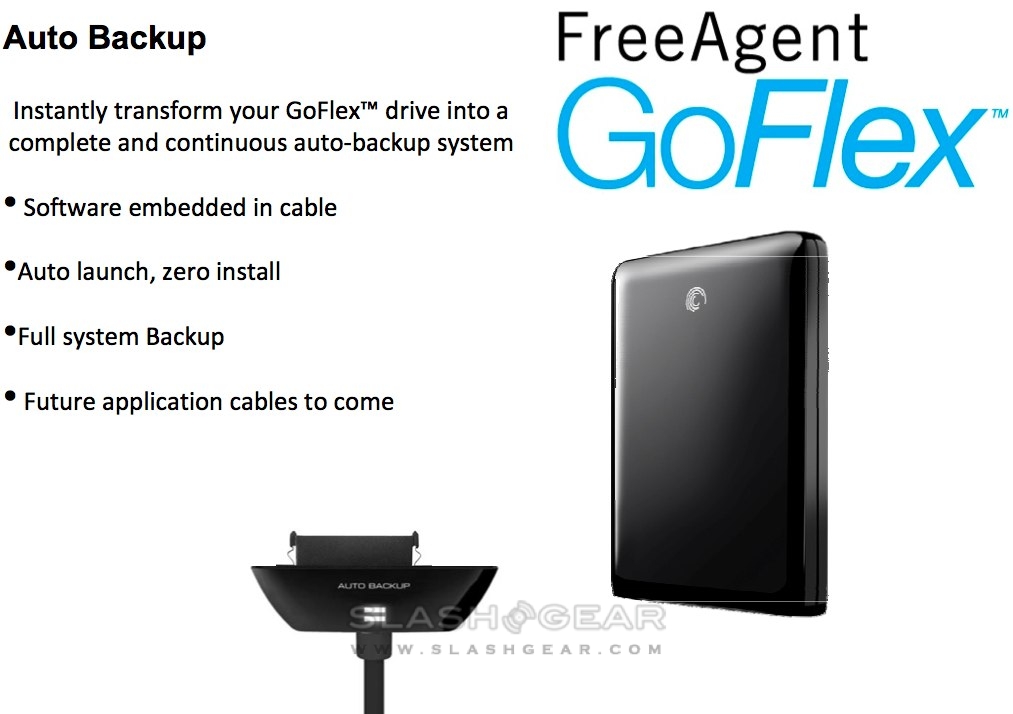 Seagate GoFlex Adds Swappable USB 3.0/eSATA/FireWire Cables, Media