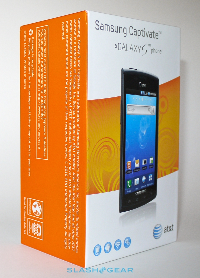 AT&T Samsung Captivate unboxing & firstimpressions SlashGear