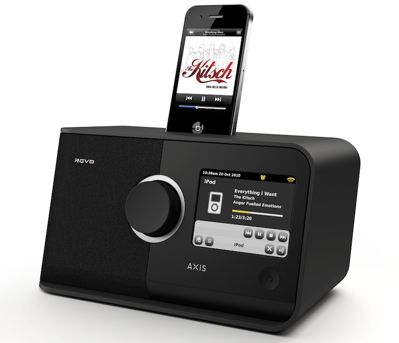 Pas op selecteer Onbepaald Revo AXiS iPhone DAB/WiFi Radio Packs Touchscreen - SlashGear