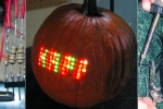 Pumpkin Carving with a 70 LED Matrix