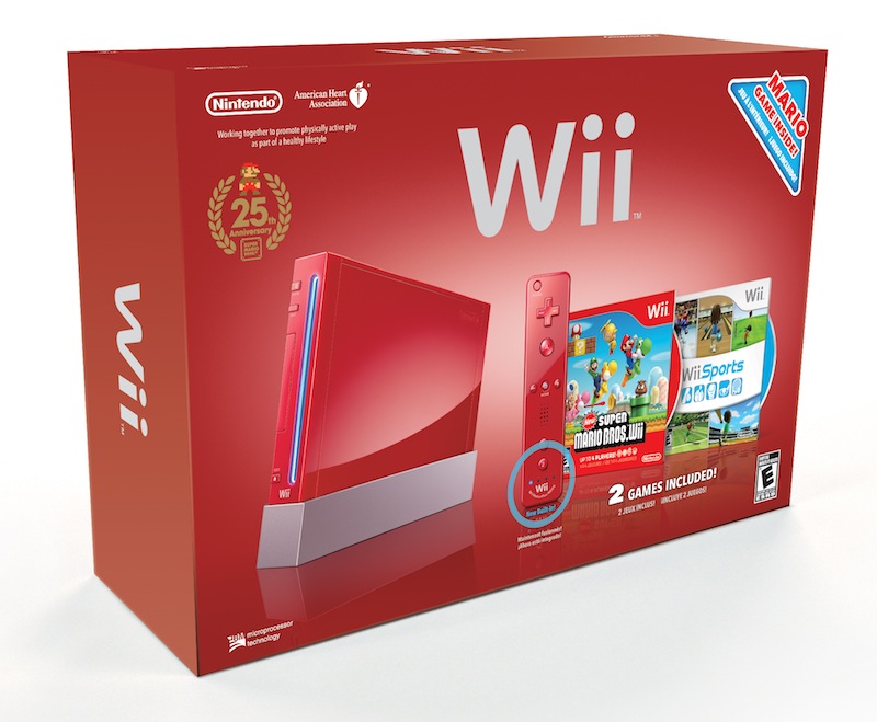 Nintendo Wii Remote Plus And Mario Edition Wii/DSi XL