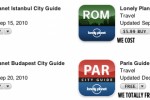Lonely Planet Gives Several City Guide Apps Away Free During 2010 Holiday Season
