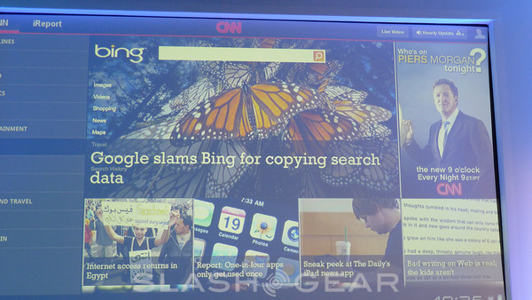 Chat Program / CNN app Detailed at Google Android Honeycomb Event