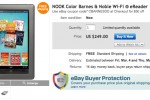 NOOKcolor Selling On Barnes & Noble’s eBay Store For $199 After Coupon