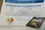 Samsung Galaxy Tab WiFi-Only Version To Ship April 4 For $399?