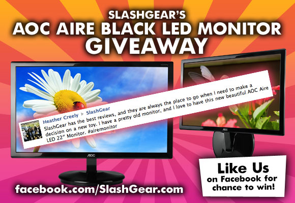 Our Gigantic Aire LED Black Monitor Contest WINNER!