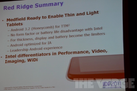 Android tablet with x86 Medfield chip due Q1 2012