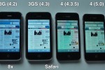 iPhone 4 with iOS 5 gets speed test video