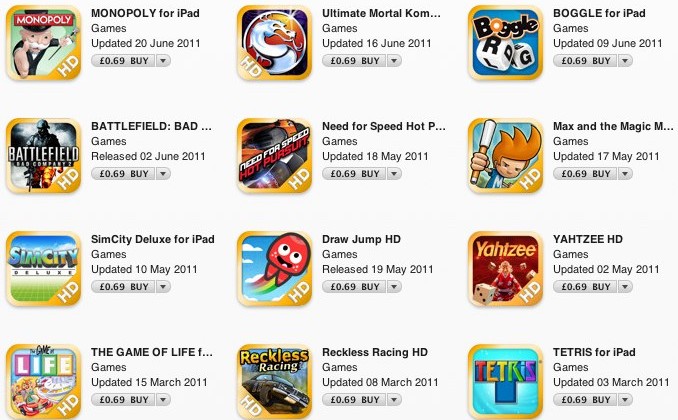 EA Games $0.99 App Store sale begins