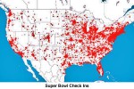 Foursquare shows us where people watched the Super Bowl