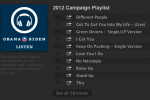 President Obama posts his Spotify 2012 Campaign Playlist