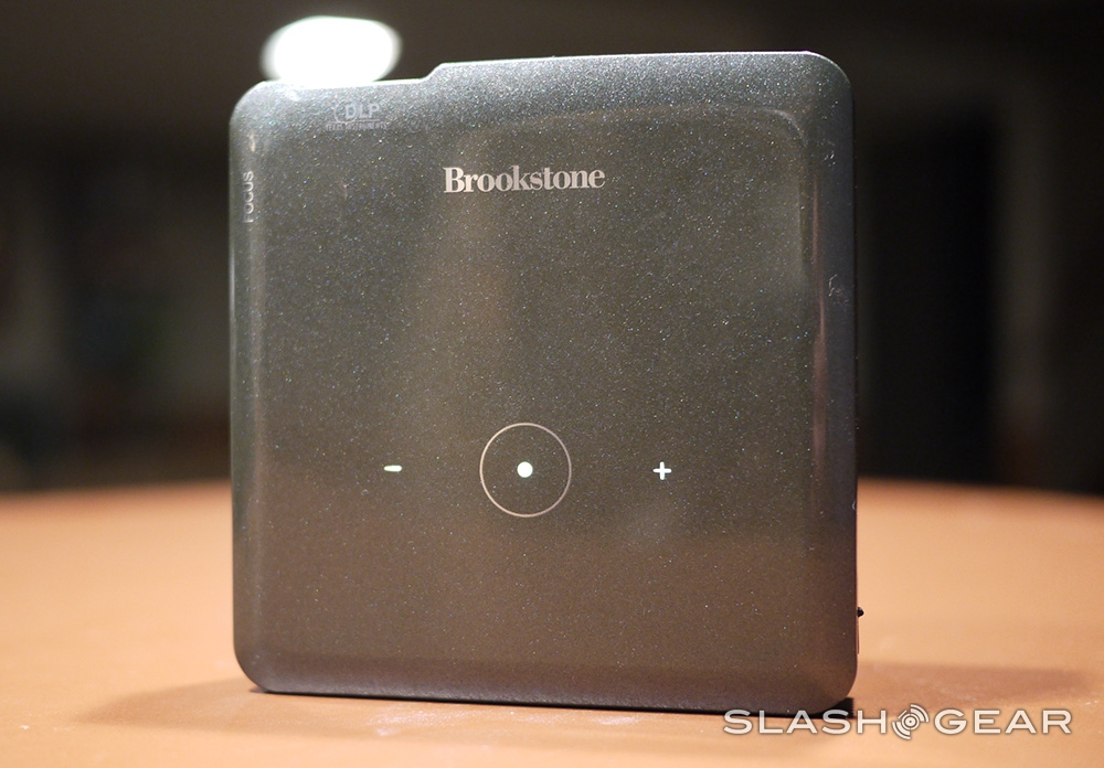 Brookstone HDMI Pocket Projector Review SlashGear
