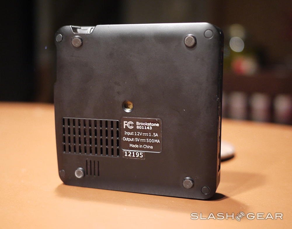 Brookstone HDMI Pocket Projector Review SlashGear