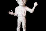 Bizarre Steve Jobs sculpture covered in resin made of Jobs’ trash