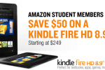 Amazon offering students $50 off a Kindle Fire HD 8.9 all month long