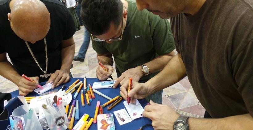 Cygnett ICON cases customized by TATS CRU in person at CES 2013