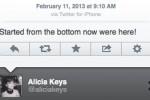 Blackberry’s celebrity director Alicia Keys tweets with iPhone, blames it on hacker