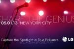 LG event invite tips Optimus G Pro for May 1st
