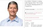 Tim Cook coffee date auction ends at over half a million