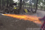 Bullet Time goes home-made with a ceiling fan and a rocket