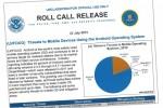 Public Intelligence releases Android threat warning from Homeland Security and the FBI