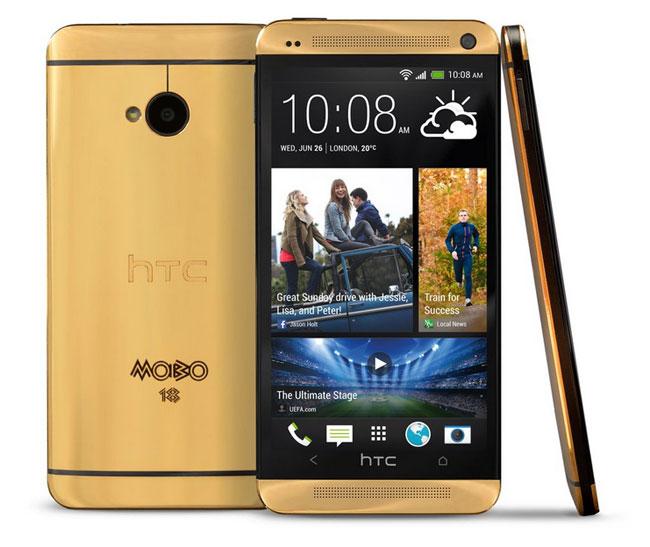 HTC One Plated In 18 Karat Gold Launched In The UK - SlashGear