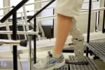 Amputee walks using robotic leg controlled by his brain