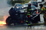 Tesla Model S battery pack fire results from debris collision, stocks tumble