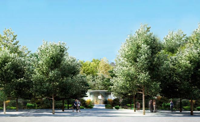 Apple’s spaceship campus visualized in array of official renderings