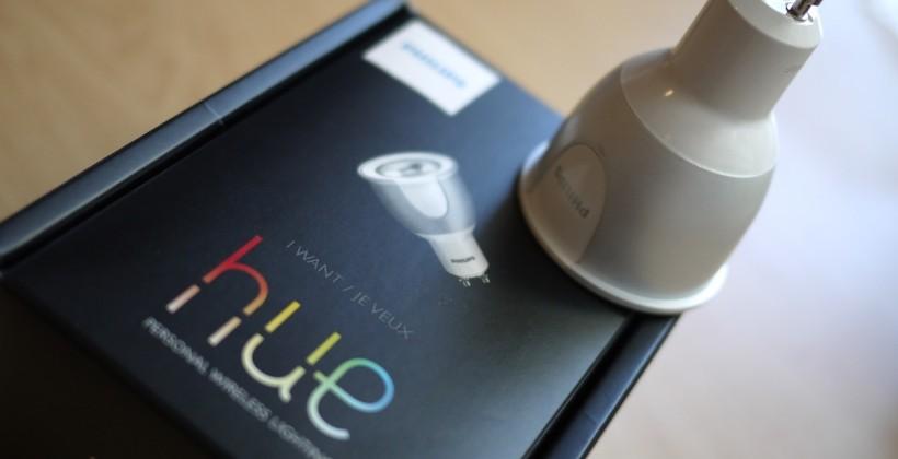 Philips hue adds BR30 and GU10 bulbs plus Disney StoryLight
