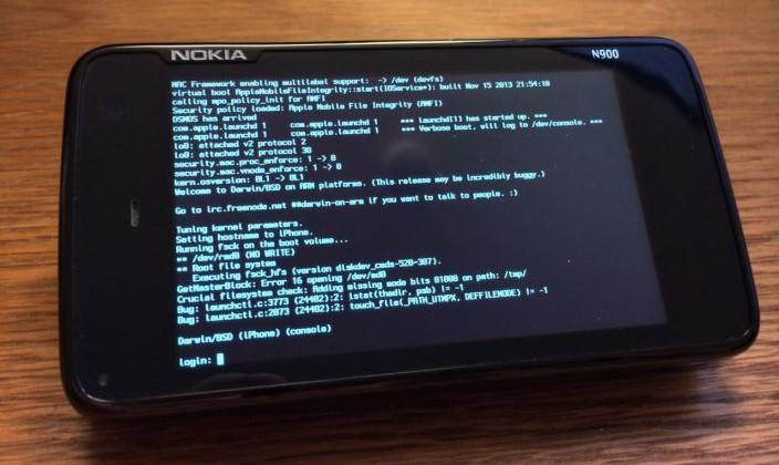iOS core ported to Nokia N900
