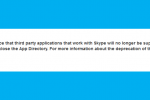 Skype to end all third-party app activity in December