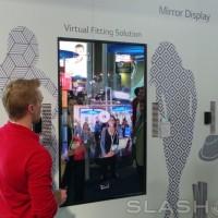 LG’s 55-inch mirrored display is looking back at you