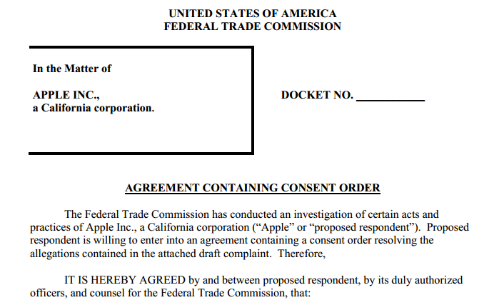 Apple’s remaining FTC in-app purchase penalty goes to… the FTC