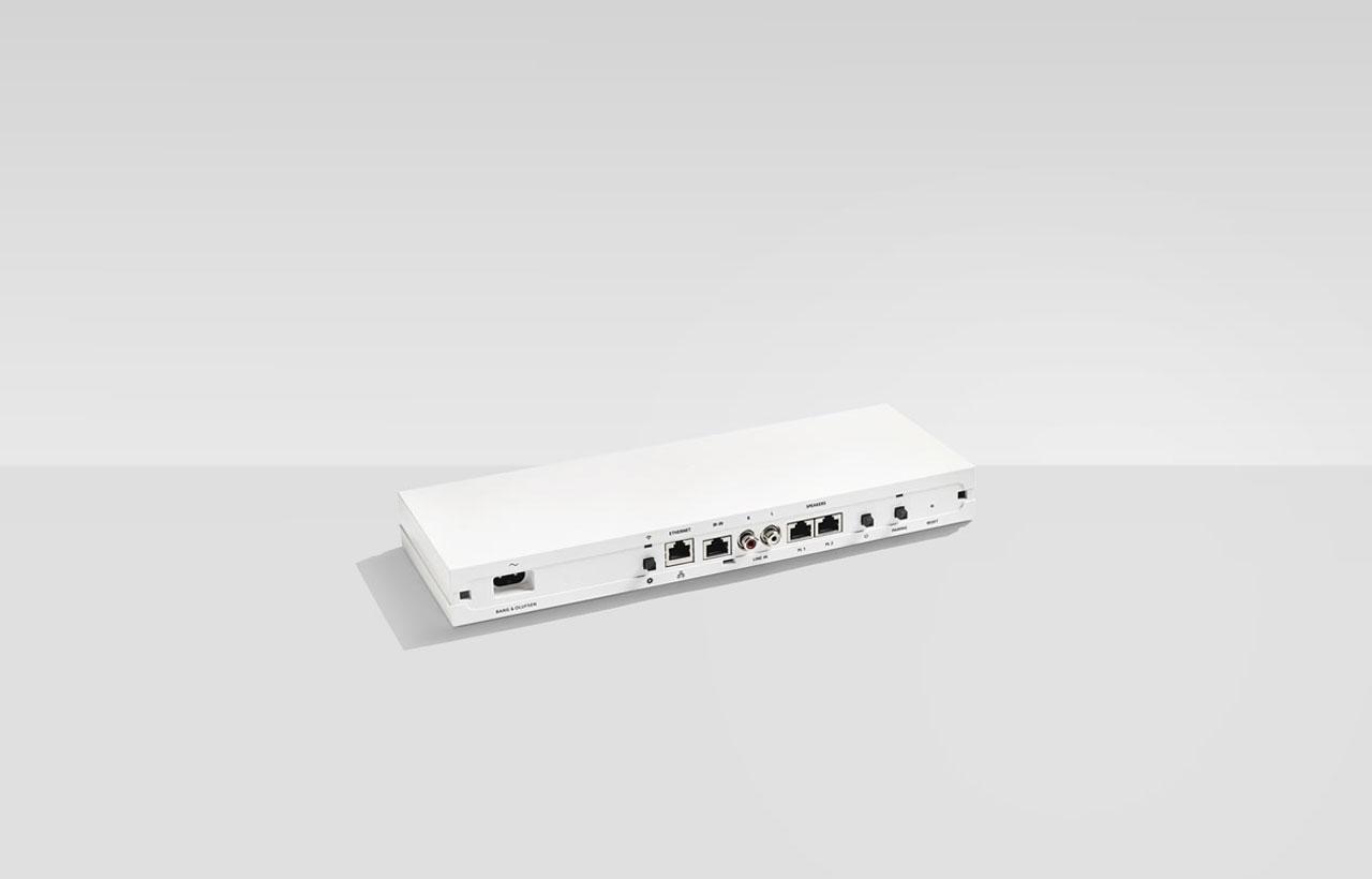 Bang & Olufsen BeoSound Essence sound system plays music with a single