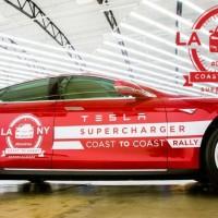 Tesla Coast to Coast Supercharger rally races for a Guinness world record