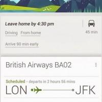 Google Now boosts airport cards for more intelligent travel