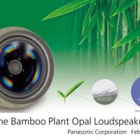 Panasonic Bamboo Plant Opal Loudspeaker has a diaphragm made from leaf derivatives