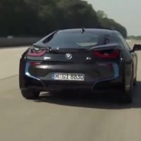 2014 BMW i8 on the road in extended highway mix