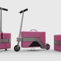 Commute-Case electric scooter hides in a briefcase