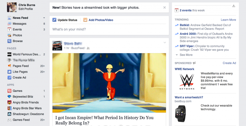 Facebook redesign launches 364 days later