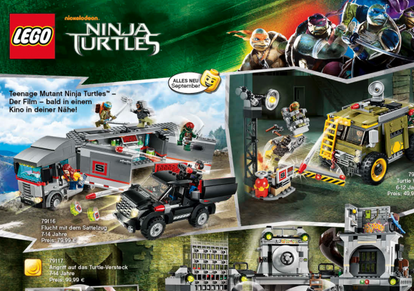Ninja Turtles movie LEGO sets