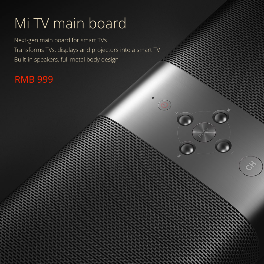 Xiaomi Mi TV 3 Rocks 4K Resolution And Detachable Mainboard