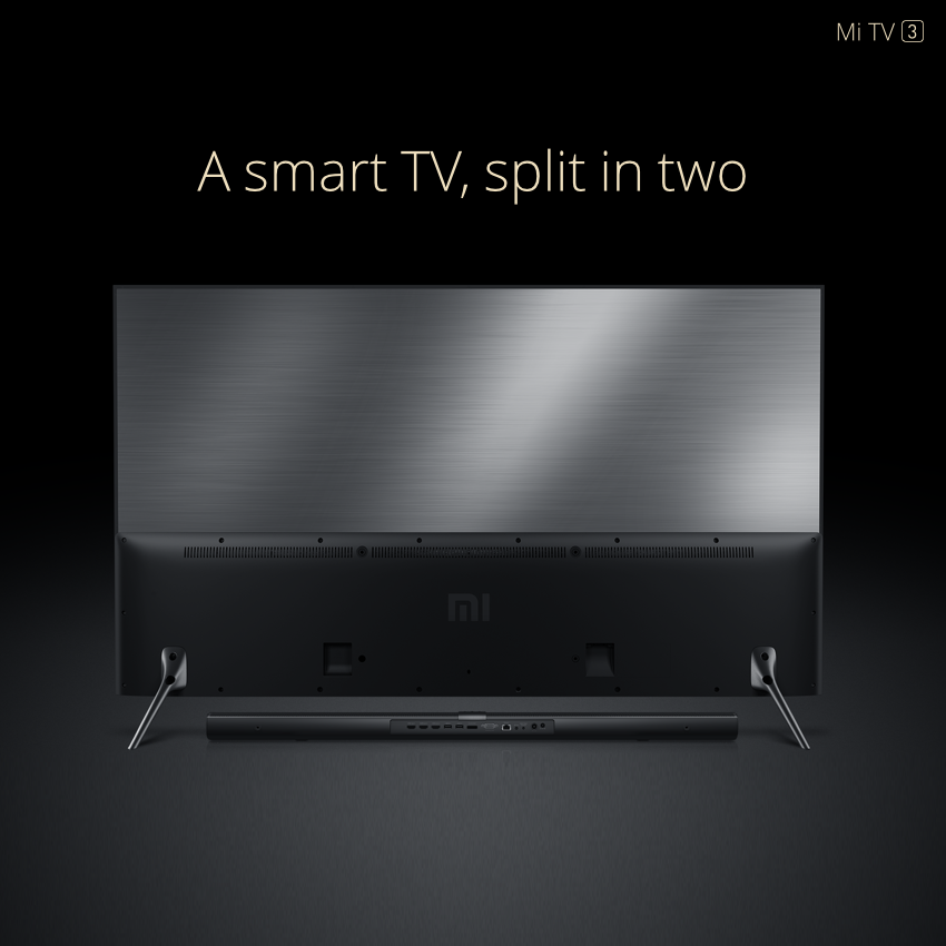 Xiaomi Mi TV 3 Rocks 4K Resolution And Detachable Mainboard